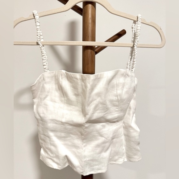 NWT Reformation Amaya Linen Top - Picture 4 of 5